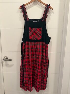Plaid vintage 90s dress
